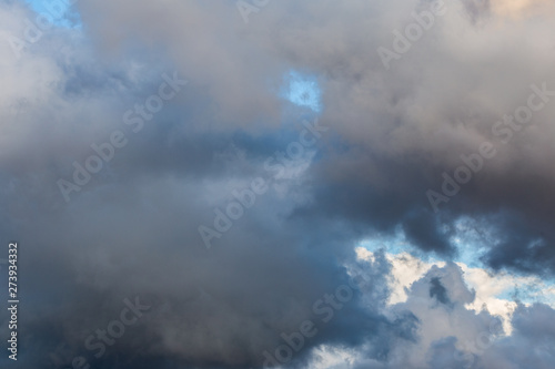 grey shades storm clouds at evening backdrop photo