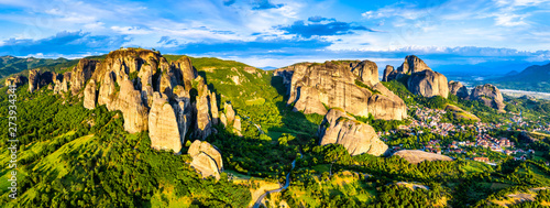 The Meteora Mountains in Greece photo