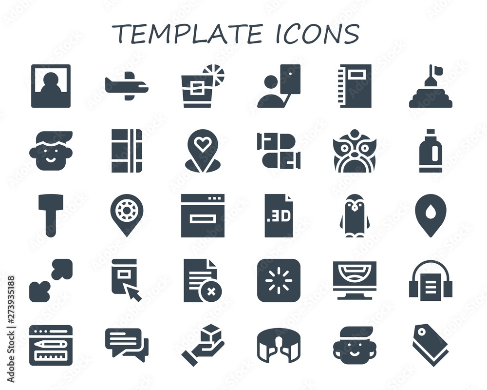 template icon set template icon set