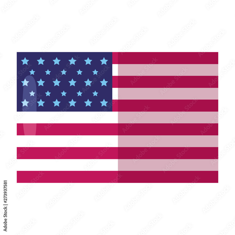american flag on white background american flag on white background