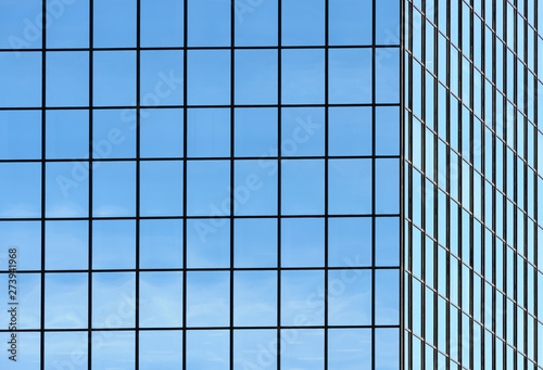 Office building windows in grid.