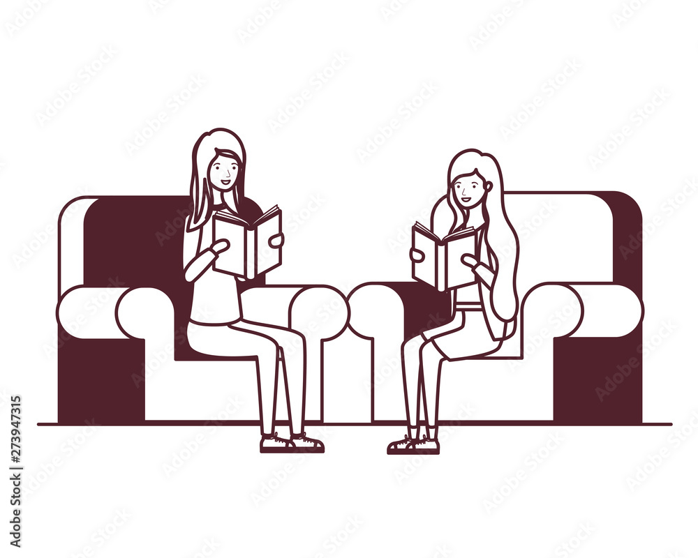 women sitting on chair with book in hands women sitting on chair with book in hands
