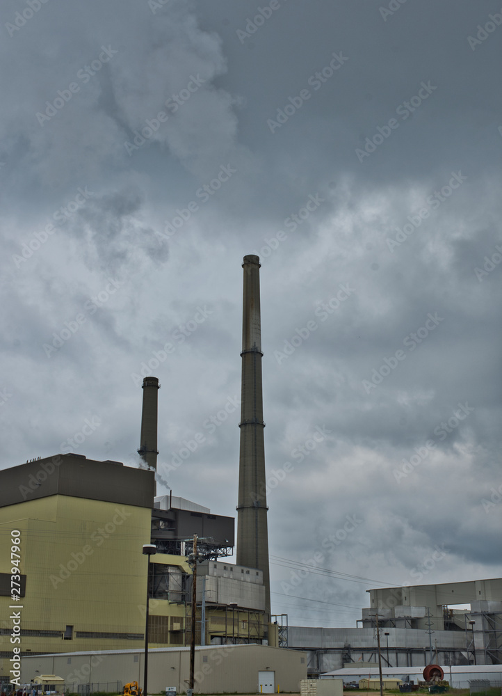 Coal Fired Power Station - Pollution and Fly Ash Waste. Coal Fired Power Station - Pollution and Fly Ash Waste.