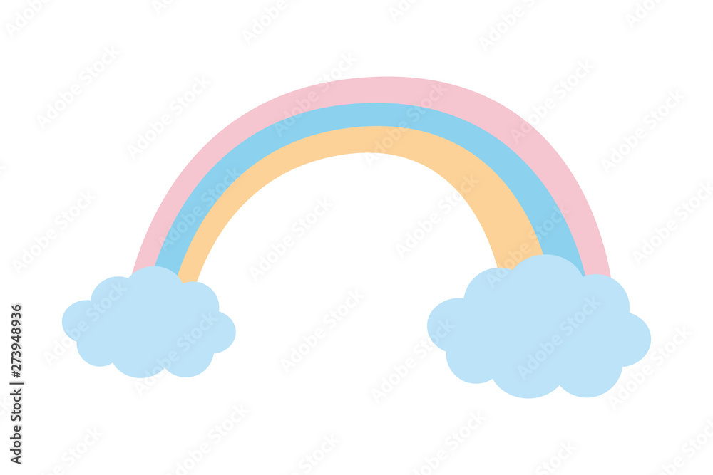 Decoration and fairytale rainbow design Decoration and fairytale rainbow design