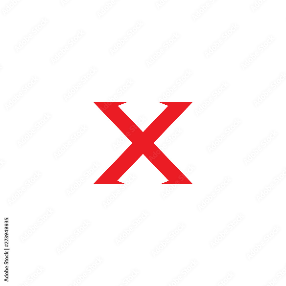 X letter initial logo design vector template X letter initial logo design vector template