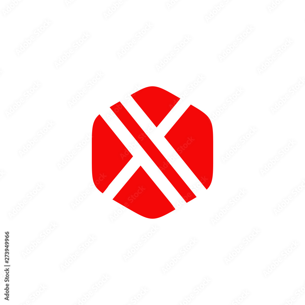 Obraz premium X letter initial logo design vector template