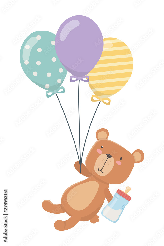 Fototapeta premium Baby shower symbol design vector illustration