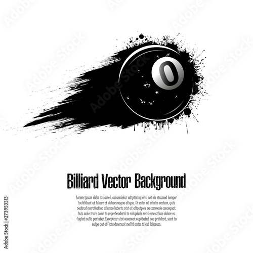Background abstract billiard ball from blots