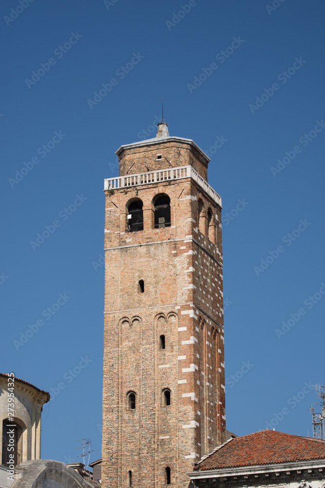 Tower on  Venice,,Italy,2019,MARCH,view from the boat