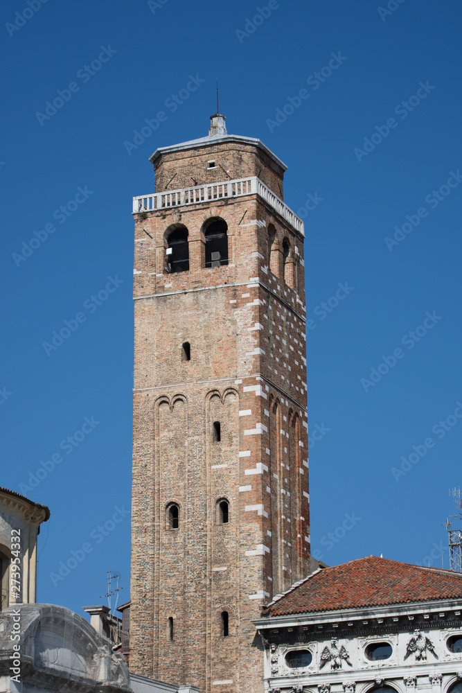 Tower on  Venice,,Italy,2019,MARCH,view from the boat