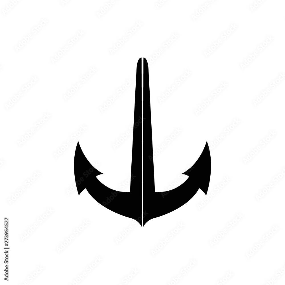 big black ship anchor silhouette big black ship anchor silhouette