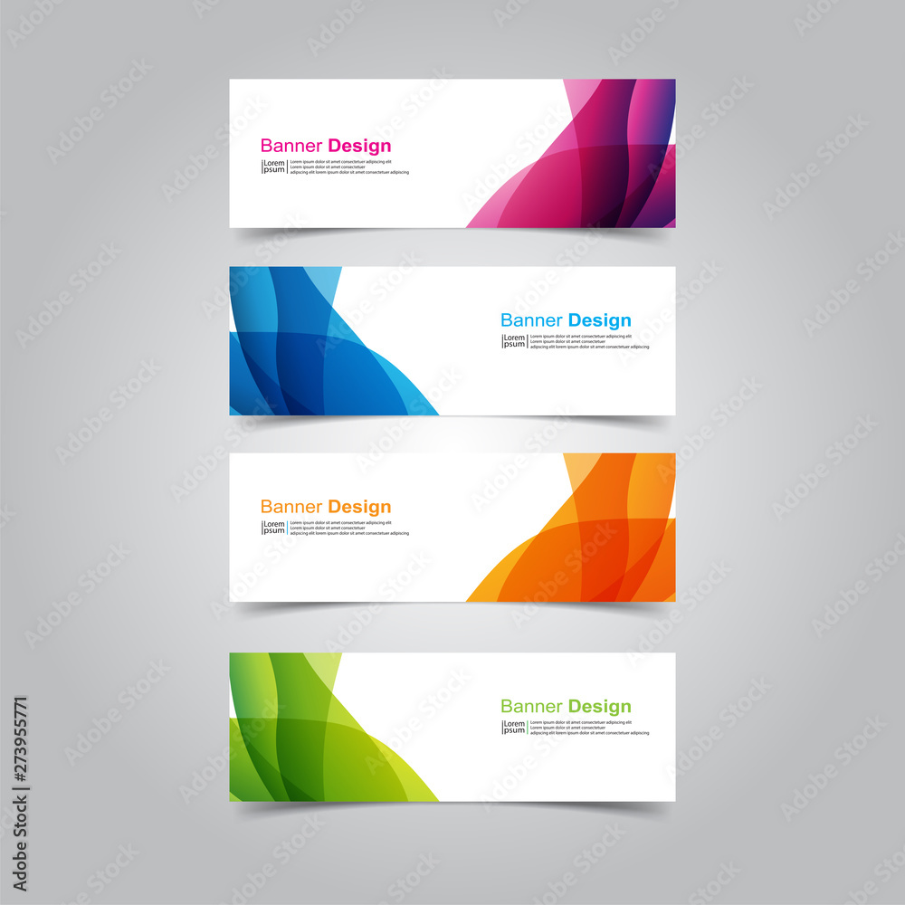 Fototapeta premium Vector abstract design banner web template