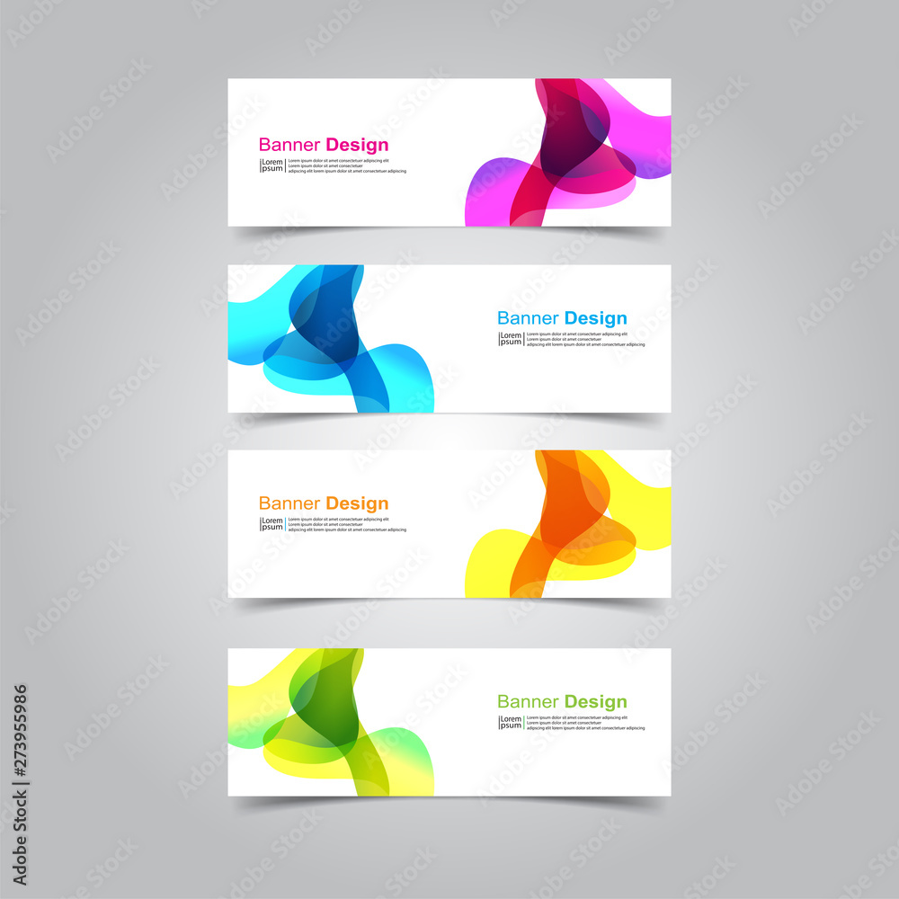 Fototapeta premium Vector abstract design banner web template