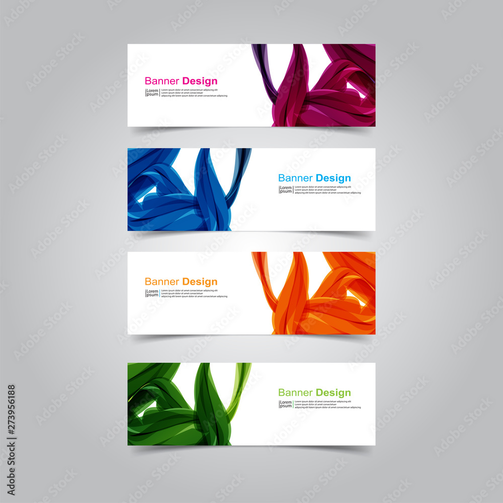 Fototapeta premium Vector abstract design banner web template