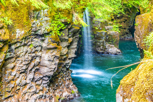 Beautiful Sunrise Hike to Toketee Falls in Oregon photo