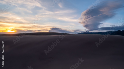 Big cloud over the dune