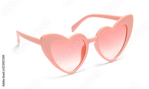 Pink Heart Sunglasses