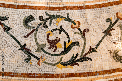 a mosaic background
