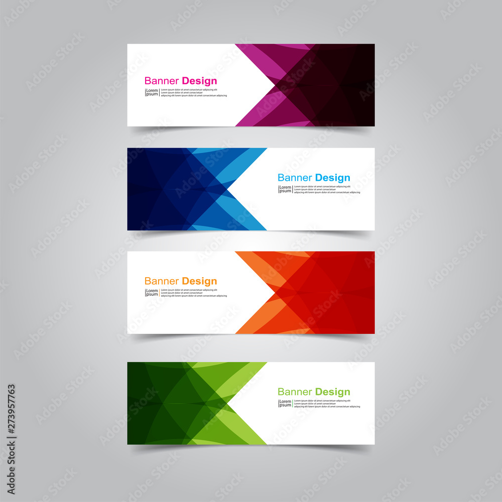 Fototapeta premium Vector abstract design banner web template