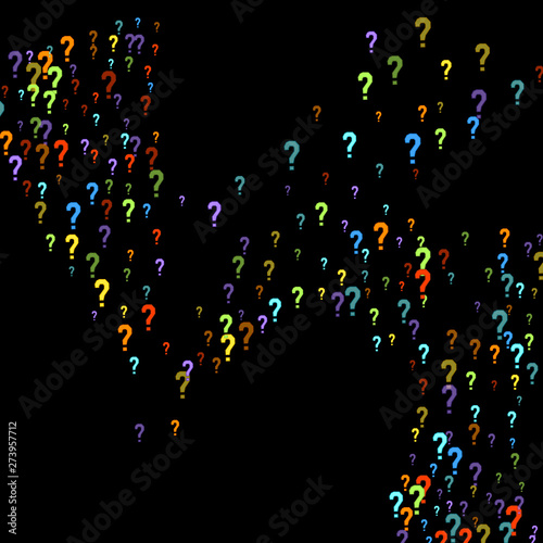 Question marks Quiz, doubt poll query public poll.