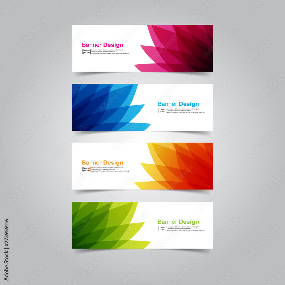 Fototapeta premium Vector abstract design banner web template