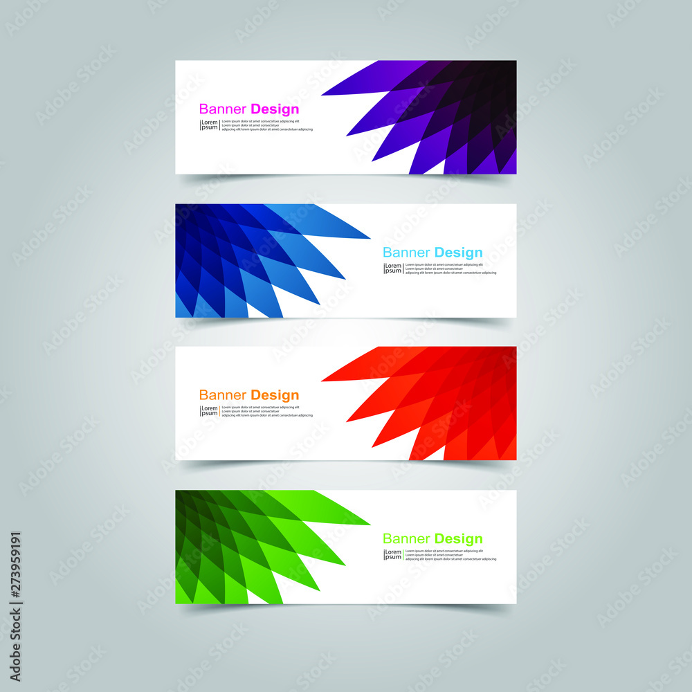 Fototapeta premium Vector abstract design banner web template