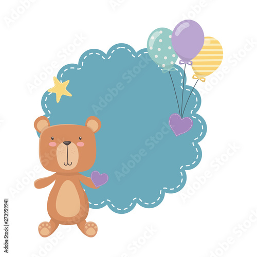 Teddy bear cartoon design vector illustration