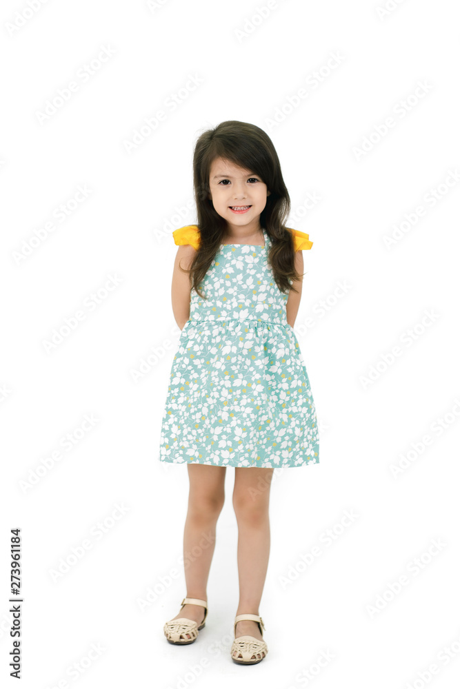 Portrait of cute girl isolated on white background Portrait of cute girl isolated on white background