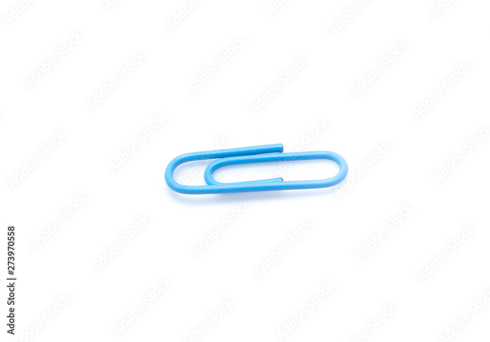 color paperclips on a white background color paperclips on a white background