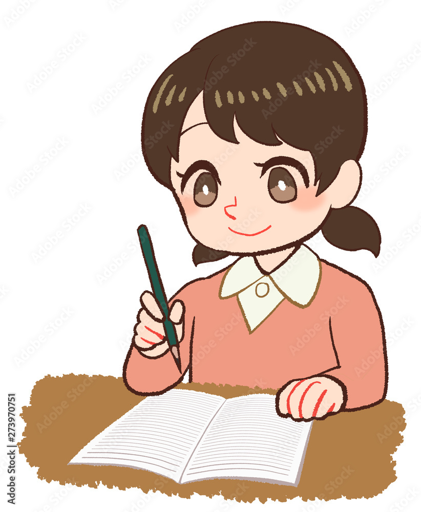 ノートをとる子ども ノートをとる子ども