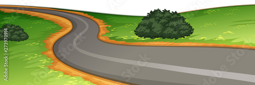 A rural road scene