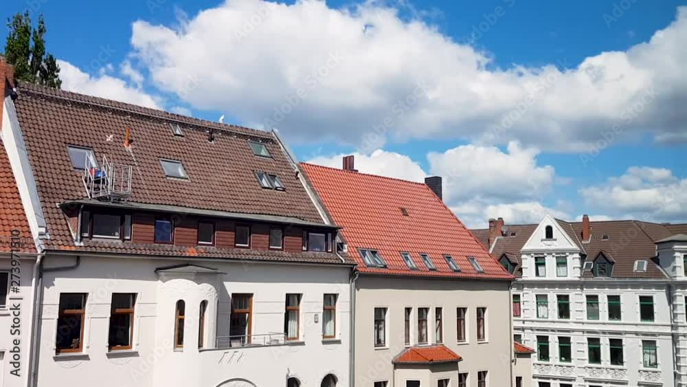 A hyperlapse of clouds moving in the sky on a bright sunny day in Germany. A hyperlapse of clouds moving in the sky on a bright sunny day in Germany.