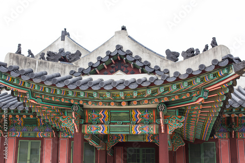 Fotografia Korean Traditional house and Roof, eaves and cornice