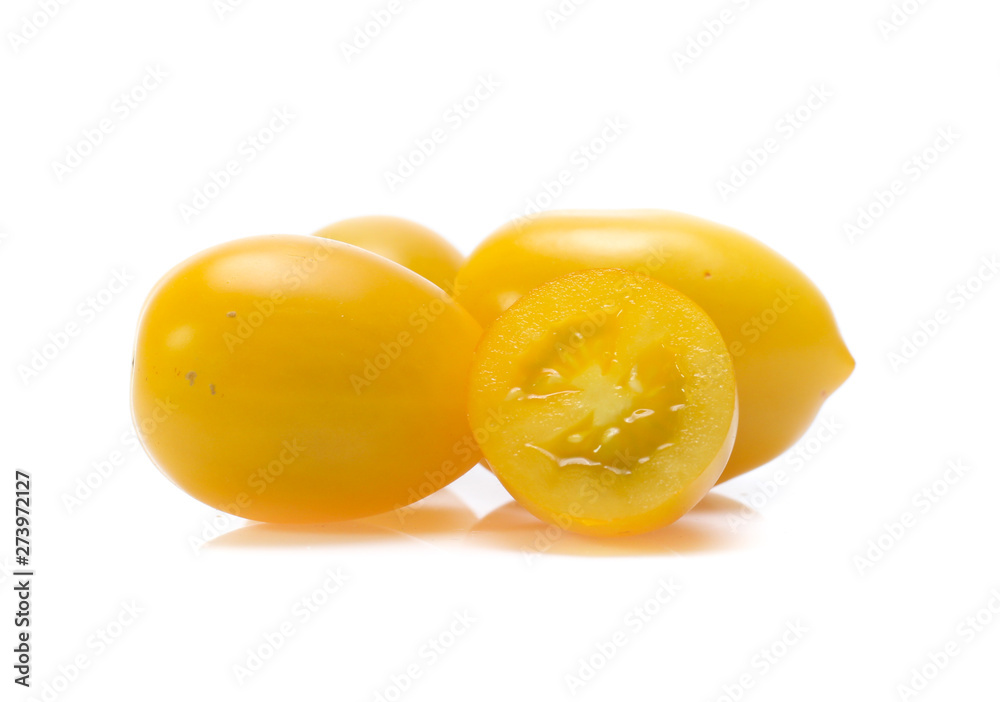 cherry tomatoes on white background cherry tomatoes on white background