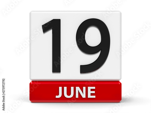 Cubes calendar 19th June
