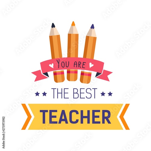 Teachers day isolated icon school worker appreciation