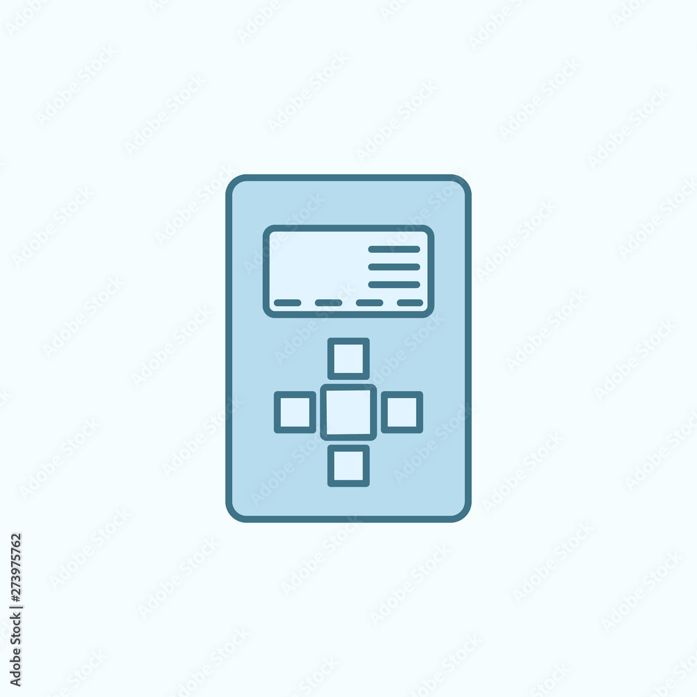 controller with simple color element icon controller with simple color element icon