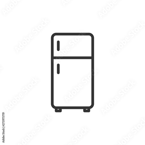 Freezer icon template black color editable. Freezer symbol Flat vector sign isolated on white background. Simple vector illustration for graphic and web design.