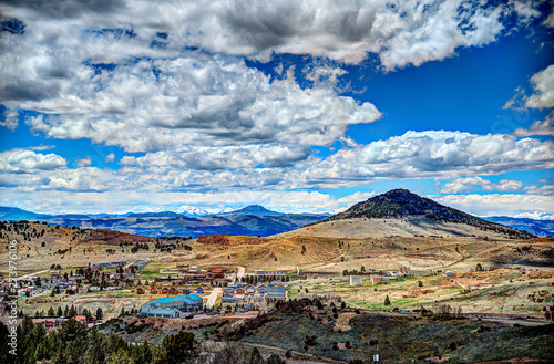 Slika na platnu Elevated view of Cripple Creek, Colorado