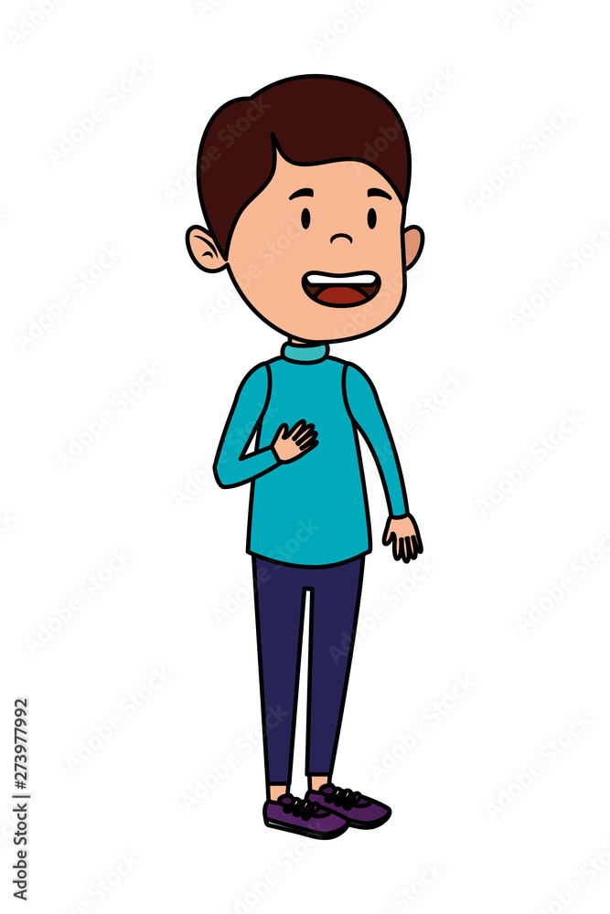 happy student boy comic character happy student boy comic character