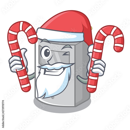Santa with candy motion sensor placed above character table