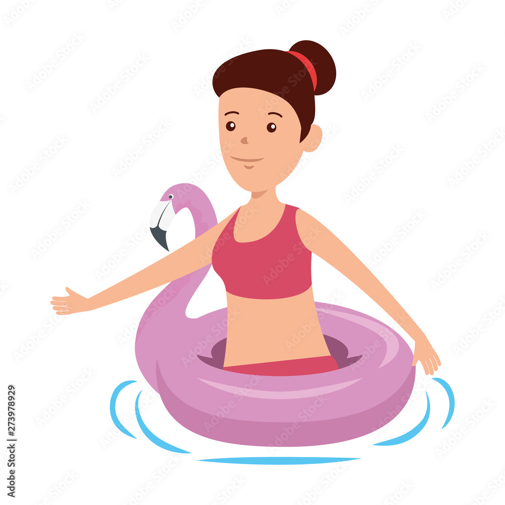 happy young girl with flemish float character happy young girl with flemish float character