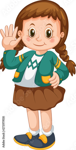 A cute girl character