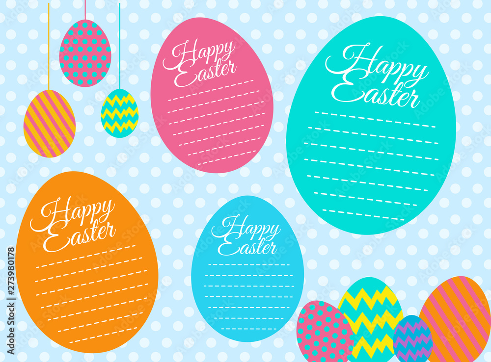 A happy easter card template A happy easter card template