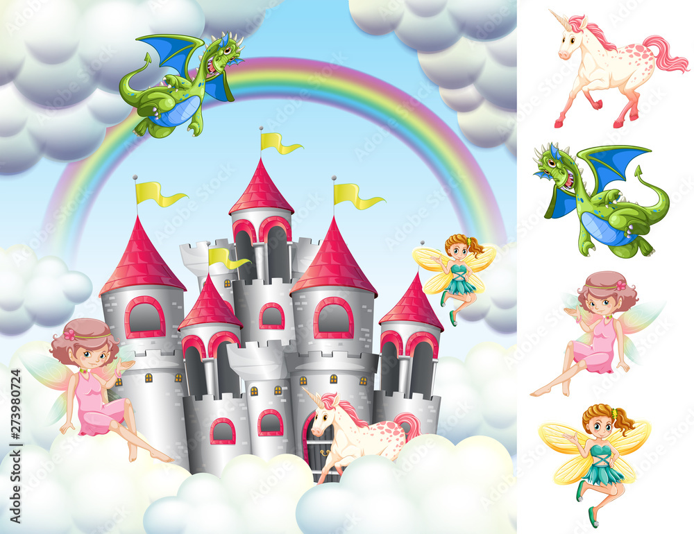 A fantasy fairy element A fantasy fairy element