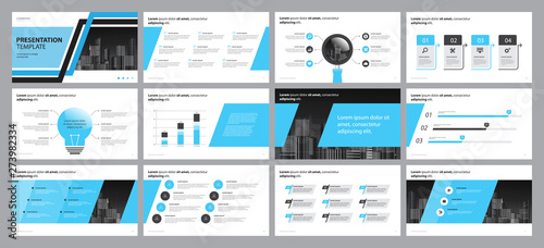 page layout design template for business presentation design and use for annual report and company profile 