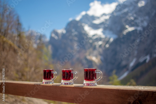 Drinks on the mountain