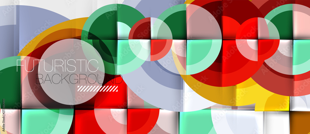 Geometric design abstract background - circles Geometric design abstract background - circles