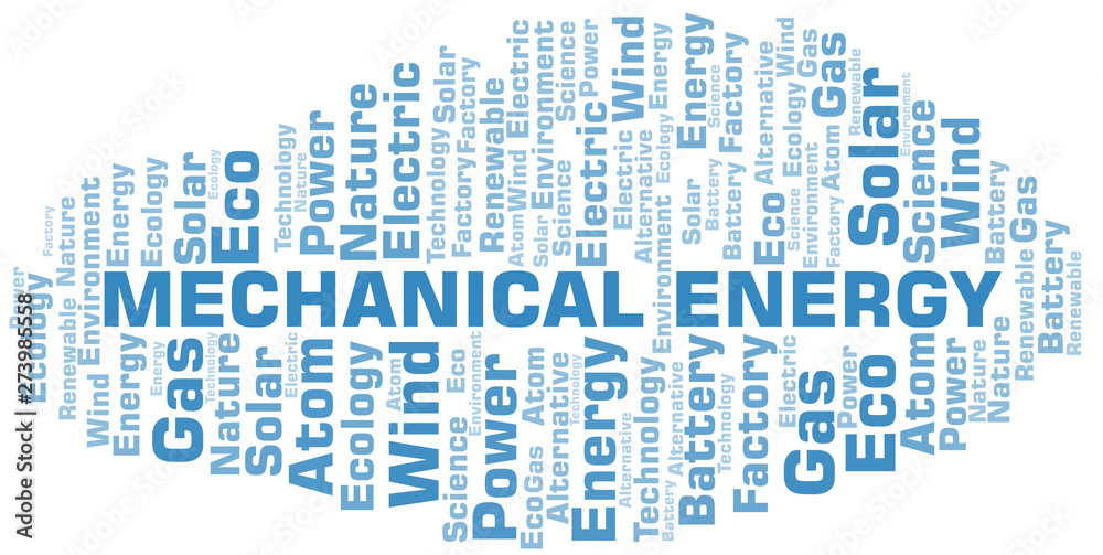 Mechanical Energy word cloud. Wordcloud made with text only. Mechanical Energy word cloud. Wordcloud made with text only.