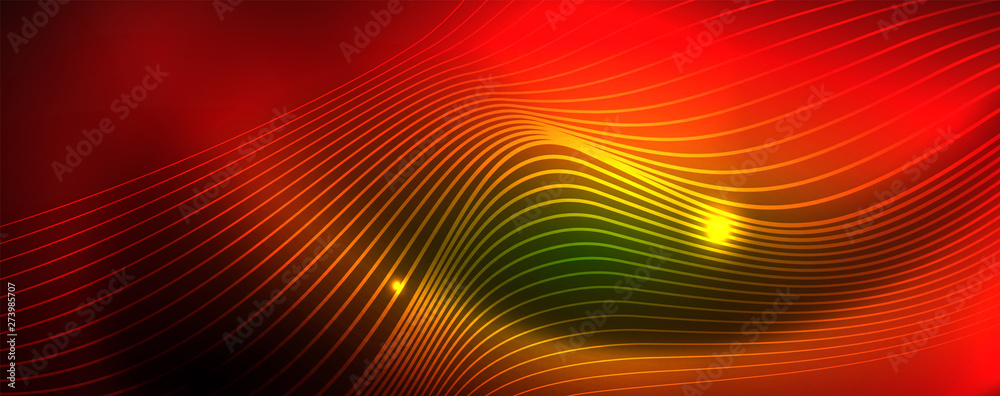 Shiny neon vector wave line abstract background, motion concept Shiny neon vector wave line abstract background, motion concept
